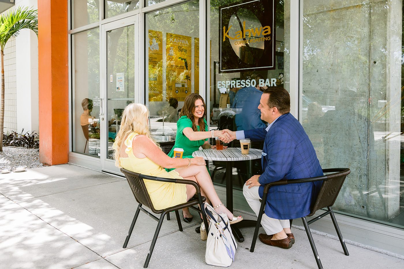 Melissa Rutland meeting with St. Petersburg small business owners